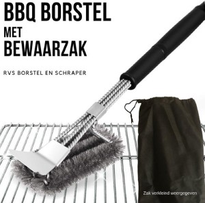 BBQ Borstel met Schraper